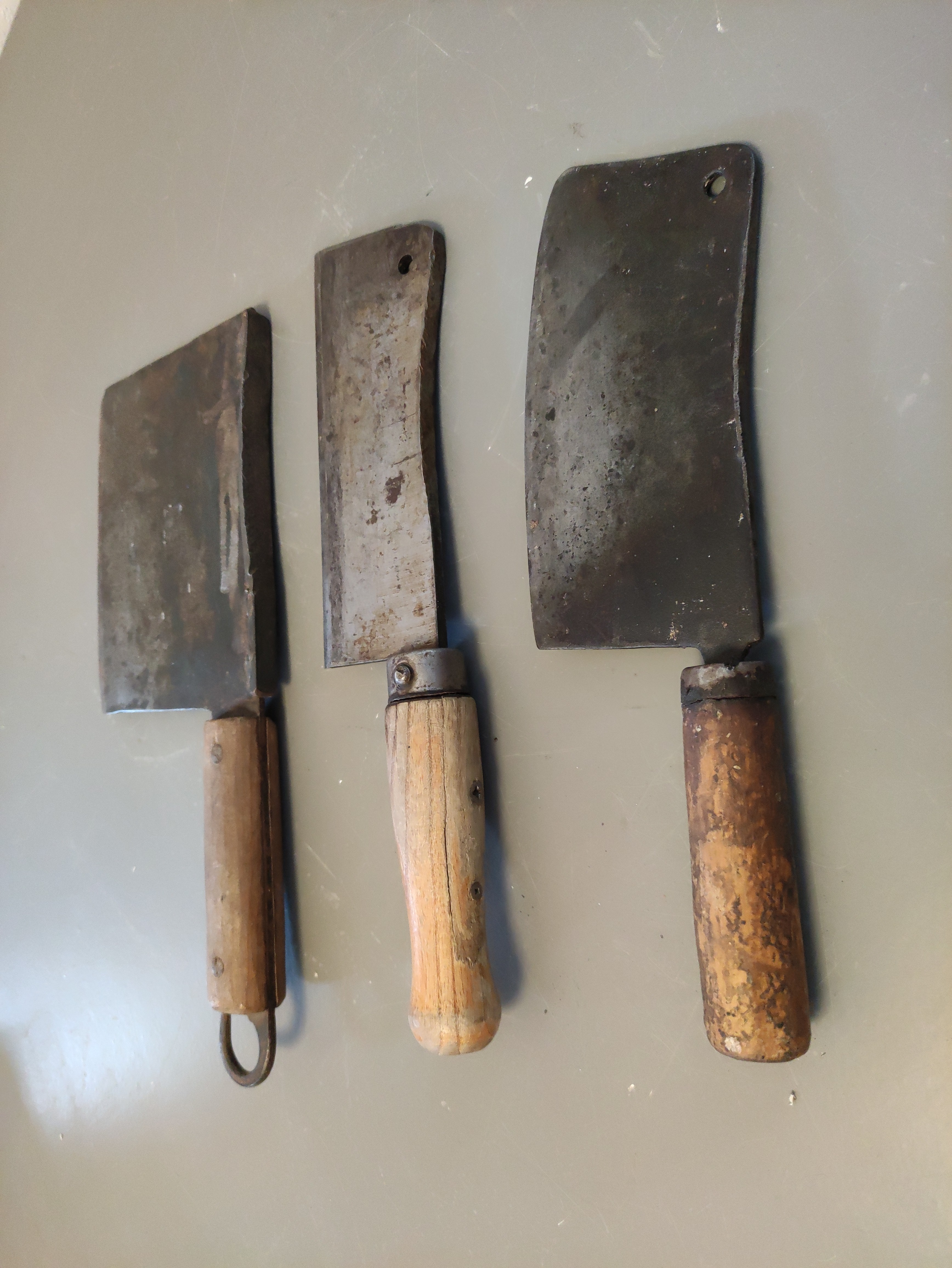 cuchillo carnicero metal madera alt 27_5-30-5-32_5 1u